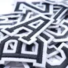 Alphabet-Buchstaben zum Aufbügeln, Emblem-Aufnäher, Schwarz Produktbild-Vorschau 1