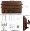 Schlüsselhalter für die Wand mit 5 Schlüsselhaken, Holz Produktbild-Vorschau 2