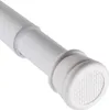 Close-up view of the end of a white adjustable tension rod. Produktbild-Vorschau