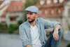 Bullani knautschbare Schiebermütze Flatcap aus 100% Leinen in beige Produktbild-Vorschau
