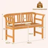 Panchina da giardino KOMFOTTEU in legno di acacia, panchina Anteprima dell’immagine prodotto 8