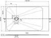 Mexen Hugo Receveur de douche rectangulaire SMC 180 x 80 Voir les images du produit 6