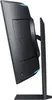 Side view of a black computer monitor on a stand. Produktbild-Vorschau