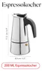Florina caffettiera espresso Caffettiera in acciaio inox 4 Anteprima dell’immagine prodotto 2