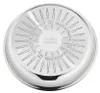 The bottom of a stainless steel frying pan with induction technology. Anteprima dell’immagine prodotto