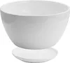A white ceramic bowl sits on a white saucer against a white background. Náhled obrázku produktu