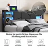 Lit en métal INONEFT 140x200 cm avec LED et ports USB, lit Voir les images du produit 7