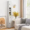 GOPLUS Badezimmerschrank hoch, Hochschrank mit Schublade, Produktbild-Vorschau 8