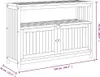 vidaXL Stolik ogrodowy 110x35x75 cm z litego drewna Podgląd zdjęcia produktu 9