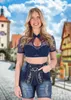 Steigenhöfer Dirndlbluse MARIE Blau 38 Produktbild-Vorschau 7
