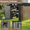 Capanno per attrezzi COSTWAY in metallo, 350 x 223 x 197 cm Anteprima dell’immagine prodotto 6