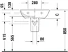 DURAVIT 2335650000 Waschtisch ME by Starck 650 mm mit Produktbild-Vorschau 22
