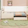 MODFU Lit simple 90 x 200 cm - Avec tiroir et port USB - Voir les images du produit 6