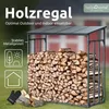 holz4home® Kaminholzregal Außen Holzlager I Größe: 182 x 70 Produktbild-Vorschau 2