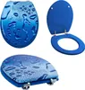 Grafner® WC Sitz mit Absenkautomatik Motiv Blue Droplets Produktbild-Vorschau 1