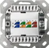 The back of a network data socket with color-coded wiring diagram. Produktbild-Vorschau