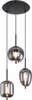 Globo Lighting Hängeleuchte Metall schwarz, 3x E14 Produktbild-Vorschau 1