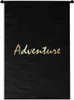 MuchoWow® Wandteppich Wandbehang Zitat - Abenteuer - Gold Produktbild-Vorschau 1