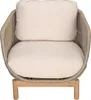home24 Loungeset - 4-teilig - Akazie Massiv / Polyester - Produktbild-Vorschau 8