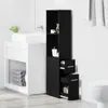 vidaXL Badezimmermöbel-Set Schwarz Eichen-Optik 22 x 41 x Produktbild-Vorschau 4