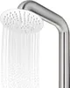 A close-up of a stainless steel shower head with water spraying from it. Náhľad obrázku produktu