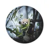 MuchoWow® Mauspad Mousepad Panda - Pflanzen - Zweige 20x20 Produktbild-Vorschau 1