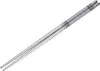 A pair of stainless steel chopsticks with decorative gray patterns. Produktbild-Vorschau