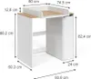 Waschmaschinenschrank Vicco Viktor Weiß/Artisan 93.6 x 88.2 Produktbild-Vorschau 2