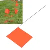 100 markeerpalen, 4 x 5 inch PVC-vlaggen, 15 inch stalen Productafbeelding-voorbeeld 2