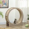 PawHut kattenlooprad, 91 cm, met rem, walnootkleur Productafbeelding-voorbeeld 2
