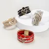 Weißes Lederarmband mit Herz, romantisches Boho-Geschenk Produktbild-Vorschau 2