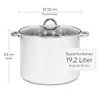 Großer Gastronomie-Topf 18L TOPFANN – Edelstahl, Induktion Produktbild-Vorschau 3