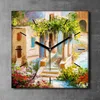 Coloray Uhr auf Leinwand 30x30 cm Wand Uhr Dekoration Produktbild-Vorschau 2