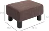 HOMCOM Fußhocker, Sitzhocker, Rechteckiger Ottoman, Produktbild-Vorschau 11