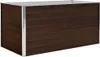 vidaXL Letto rialzato marrone 160 x 80 x 77 cm Acciaio Anteprima dell’immagine prodotto 1