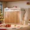 Hochbett 90 x 200 cm mit Kleiderschrank, Treppenschrank, Produktbild-Vorschau 20