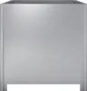 A front view of a silver metal planter box. Anteprima dell’immagine prodotto