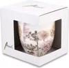 Tasse 10cm Porzellan mit Trockenblumen Motiv Beige / Weiß Produktbild-Vorschau 2