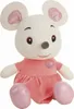 Maus Kuscheltier groß mit Kleid und Glitzer - 80 cm Produktbild-Vorschau 1