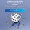A white card dealing machine with cards spread around it on a blue background. Podgląd zdjęcia produktu