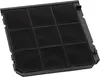 A black carbon filter for a kitchen appliance, shown from a diagonal angle. Voir les images du produit