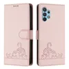 Leder Hülle für Samsung Galaxy A32 4G Süße Katze Flip Case Produktbild-Vorschau 2