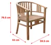 Gartenstuhl aus Akazienholz abgerundet, ca. 59,5 x 61 x 79 Produktbild-Vorschau 6