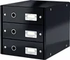 LEITZ Schubladenbox Click & Store WOW 3 Schübe schwarz Produktbild-Vorschau 1