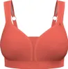 Korallenroter Odlo Damen Sport-BH mit breiten verstellbaren Trägern und elastischem Unterbrustband Produktbild-Vorschau