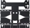 A black metal TV wall mount is shown against a white background. Podgląd zdjęcia produktu