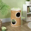 PawHut škrabací sud, 60 cm vysoký sud pre mačky s 2 Náhľad obrázku produktu 3