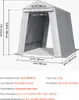 A diagram of a gray storage tent with dimensions labeled. Produktbild-Vorschau
