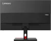 The back of a black Lenovo monitor on a light gray background. Produktbild-Vorschau