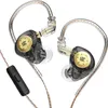 A pair of in-ear monitor headphones with a black and gold design, shown against a white background. Náhľad obrázku produktu